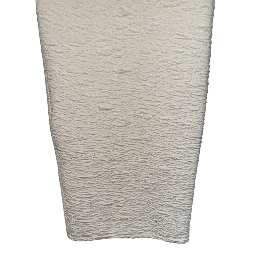 NEW Good American Women's Skirt Scrunchie Maxi Skirt Ivory 90s Pull On Size 0 - Picture 4 of 11